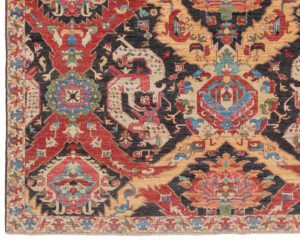 53131_NVA022A-Dragon_Fine_Luxe_Tribal_Handwoven_Rug-8'2''x9'10''-Afghanistan-1-Border