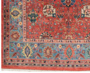 37839-Persian_Bidjar_Fine_Shah_Abbas_Handwoven_Rug-6'10''x9'11''-Iran-1-Border