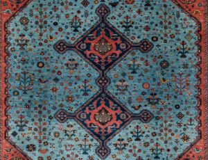 53238_NVA001A-Persian_Qashqai_Ultimate_Village_Rug-6'9''x7'0''-Iran-1-Center