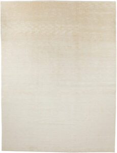 Afghan Transitional Ivory Cream Handwoven Rug