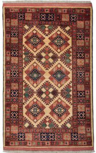 Afghan Ersari Bokara Handwoven Rug