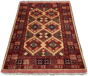 Afghan Ersari Bokara Handwoven Rug