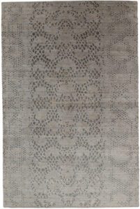 Tibetan Modern Handwoven Wool and Silk Rug