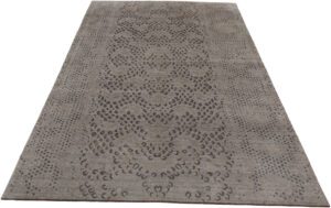 Tibetan Modern Handwoven Wool and Silk Rug