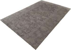 Tibetan Modern Handwoven Wool and Silk Rug