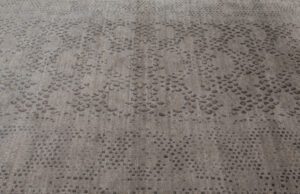 37519-Fine_Tibetan_Diamondback_Grey_Himalayan_Wool_Silk_Rug-6'0''x9'1''-Nepal-5