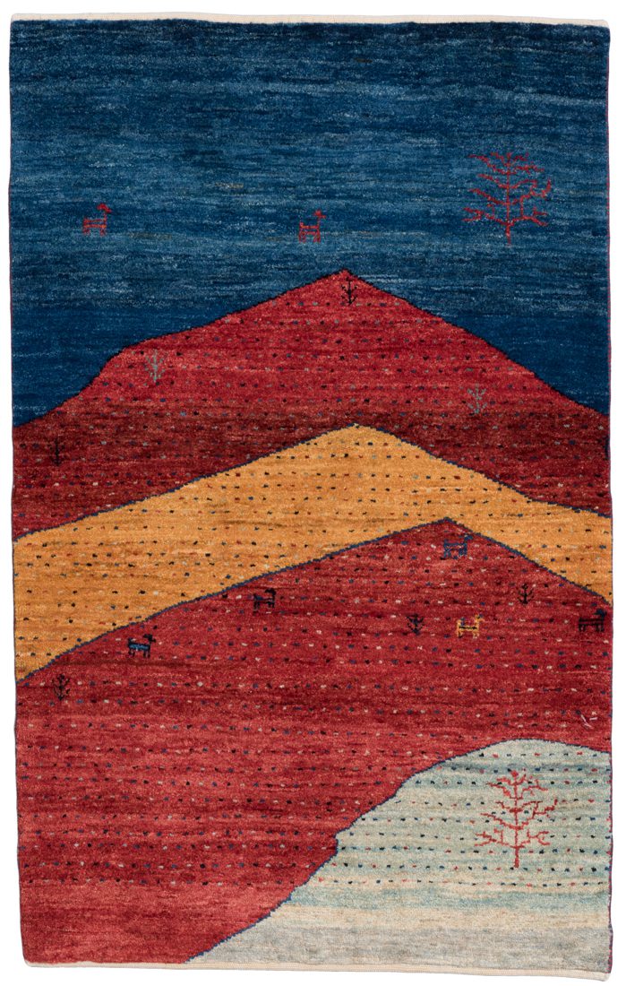 Persian Kashkuli Handwoven Gabbeh Rug