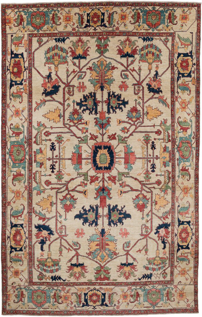 Afghan Serapi Handwoven Tribal Rug