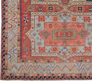 53637_NVA020G-Azerbaijan_Luxe_Tribal_Handwoven_Rug-8'9''x12'10''-Afghanistan-1-Border