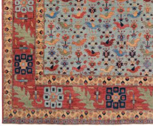 53638_NVA021E-Qashqai_Very_Fine_Luxe_Tribal_Handwoven_Rug-8'1''x9'10''-Afghanistan-1-Border