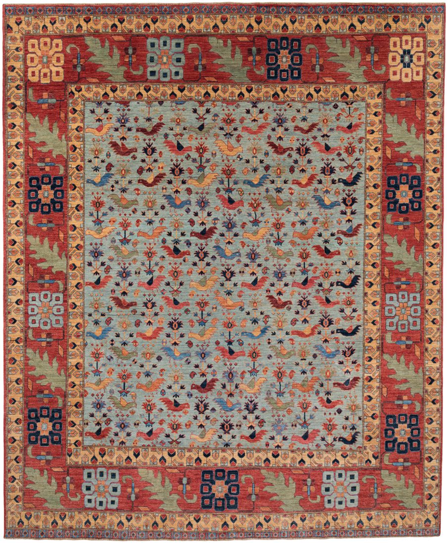 Afghan Qashqai Handwoven Tribal Rug