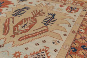 40004_NVA502A-Bakshaish_Shields_Fine_Antique_Reproduction_Handwoven_Rug-9'0''x10'0''-Afghanistan-4