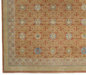 42719_NVA200B-Khotan_Antique_Reproduction_Handwoven_Rug-9'1''x12'1''-India-1-Border