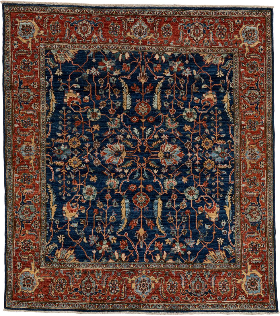 Afghan Heriz Handwoven Tribal Rug