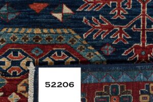 52206_BTR031A-Shrub_Kazak_Fine_Handwoven_Tribal_Rug-4'3''x4'4''-Afghanistan-7