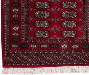 27128-Bokara_Very_Fine_Handwoven_Rug-3'1''x4'6''-Pakistan-1-Border