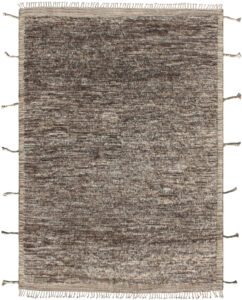 Afghan Moroccan Handwoven Modern Undyed Wool Rug