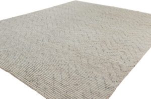 Moroccan Ribbed Wool Rug