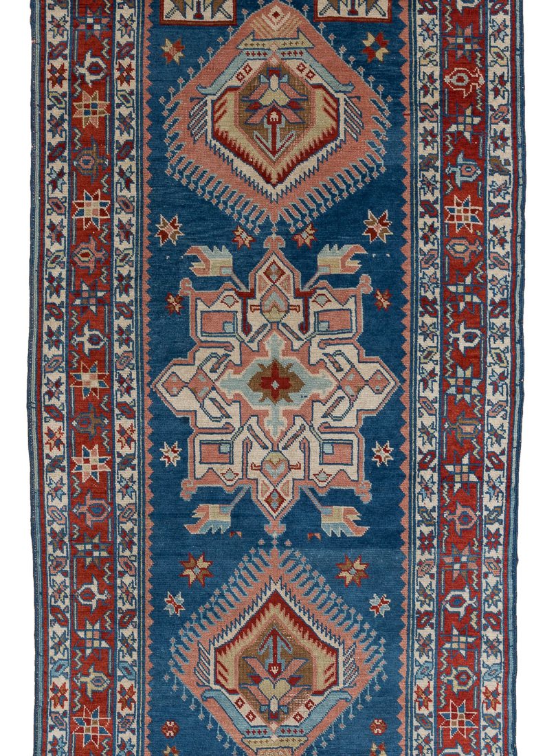 55.5×101"Bubble" ViNTAGE TURKiSH RUG Turkish Vintage Handwoven Tribal Rug - Kebabian's Rugs