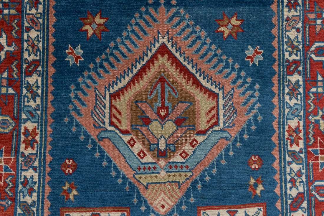 55.5×101"Bubble" ViNTAGE TURKiSH RUG Turkish Vintage Handwoven Tribal Rug - Kebabian's Rugs