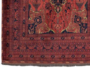 30515-Very_Fine_Turkmen_Afghan_Soft_Worsted_Wool_Rug-4'2''x6'3''-Afghanistan-1-Border