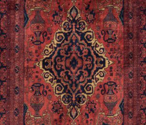 30515-Very_Fine_Turkmen_Afghan_Soft_Worsted_Wool_Rug-4'2''x6'3''-Afghanistan-1-Center