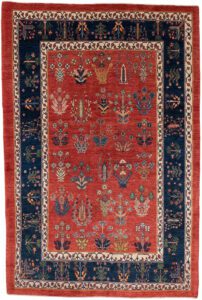 Persian Khamsehbaf Handwoven Village Rug