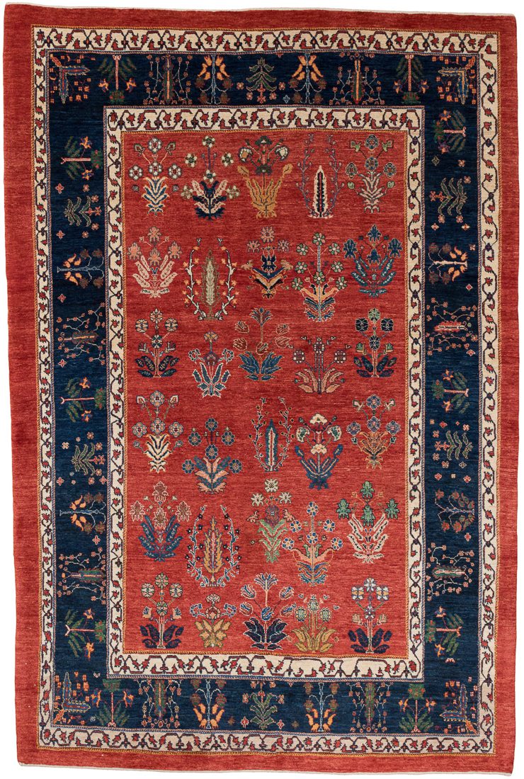 Persian Khamsehbaf Handwoven Village Rug