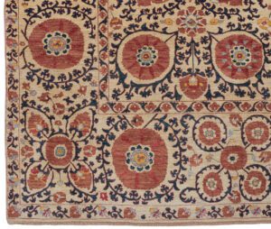 36359-Suzani_Fine_Luxe_Textile_Handwoven_Rug-6'2''x9'4''-Afghanistan-1-Border