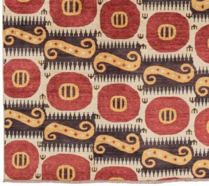 36395-Ikat_Fine_Luxe_Textile_Handwoven_Rug-5'9''x8'10''-Afghanistan-1-Border