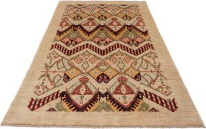 Luxury Textile Ikat Handwoven Rug