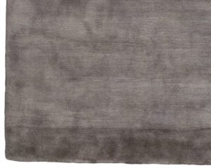 39658-ESW602C-Fine_Mohair_Super_Luxe_Solid_Gray_Rug-4'1''x6'1''-India-1-Border
