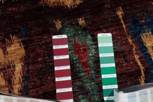 42335-Ikat_Very_Fine_Handwoven_Transitional_Rug-5'11''x9'4''-Afghanistan-12