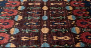 42335-Ikat_Very_Fine_Handwoven_Transitional_Rug-5'11''x9'4''-Afghanistan-5