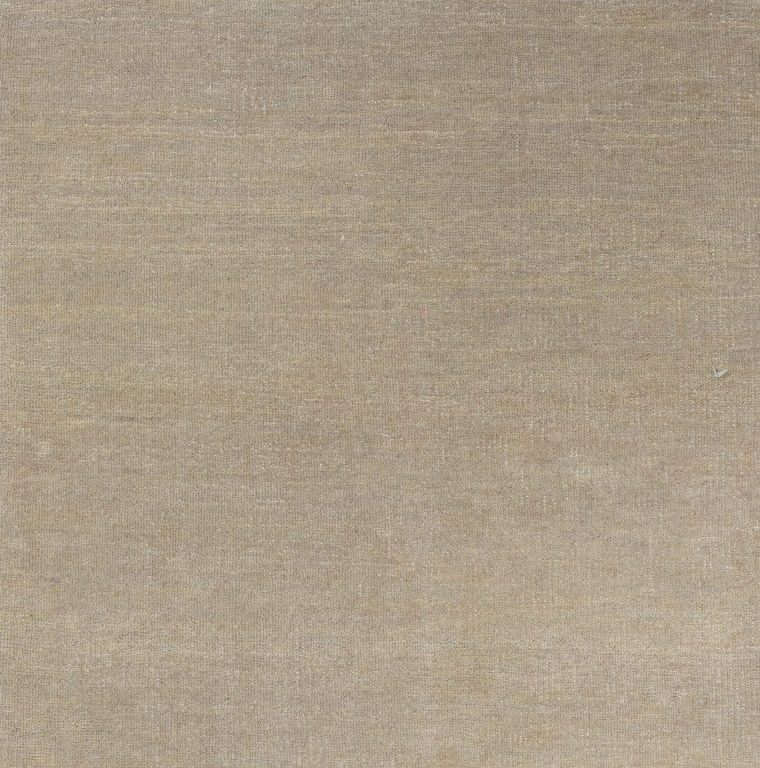 Super Fine Luxe Wool Solid Modern Ivory Beige Rug