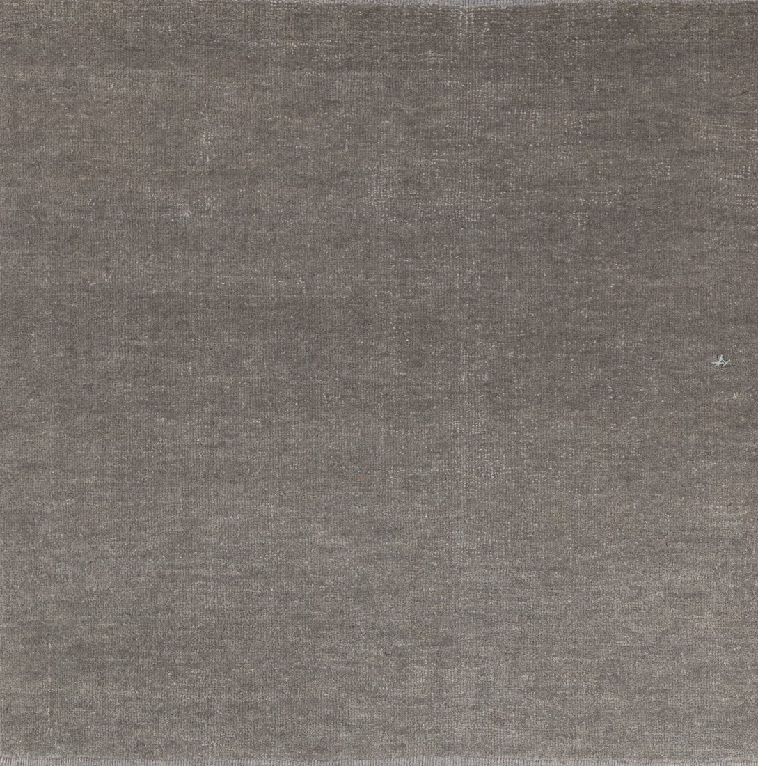 Super Fine Luxe Wool Solid Modern Gray Rug