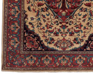 29176-Sarouk_Farahan_Super_Fine_Handwoven_Tribal_Rug-5'7''x7'6''-Afghanistan-1-Border