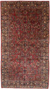 Antique Sarouk Handwoven Rug