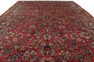 Antique Sarouk Handwoven Rug