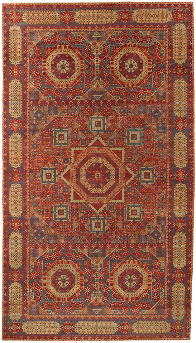 Turkish Mamluk Handwoven Rug