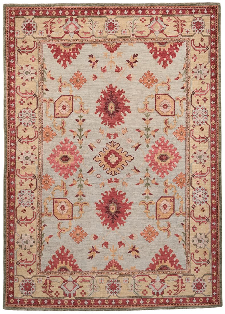 Afghan Oushak Handwoven Tribal Rug