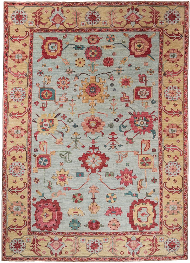 Afghan Oushak Handwoven Rug