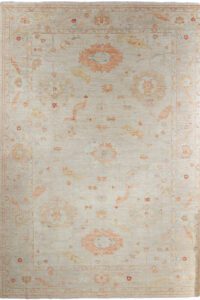 Turkish Angora Oushak Handwoven Rug
