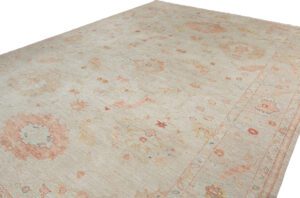 Turkish Angora Oushak Handwoven Rug