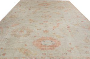 Turkish Angora Oushak Handwoven Rug