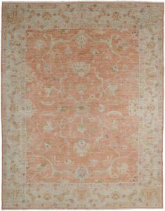 Turkish Angora Oushak Handwoven Rug