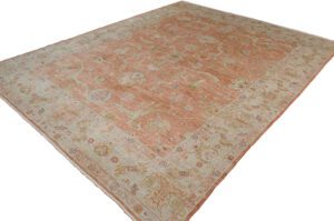 Turkish Angora Oushak Handwoven Rug