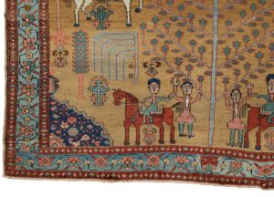 52975_ESTIRN1-Antique_Bakshaish_Folk_Life_Handwoven_Rug-7'5''x10'11''-Persia-1-Border