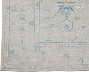 53244_BTR010A-Oushak_Transitional_Handwoven_Tribal_Rug-7'11''x9'7''-Afghanistan-1-Border