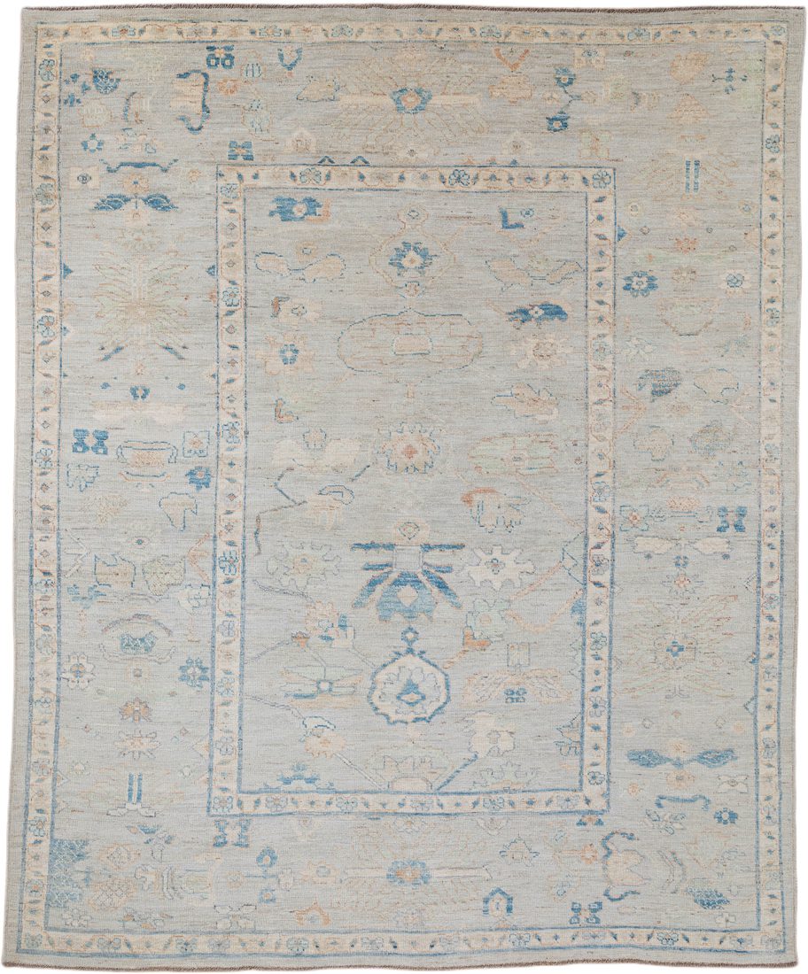 Afghan Oushak Handwoven Transitional Rug